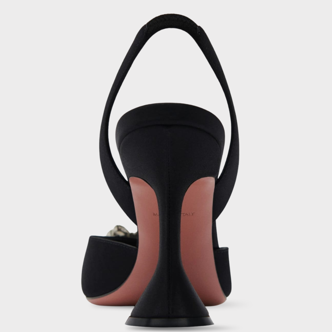 Amina Muaddi Begum Slingback 95 Negru