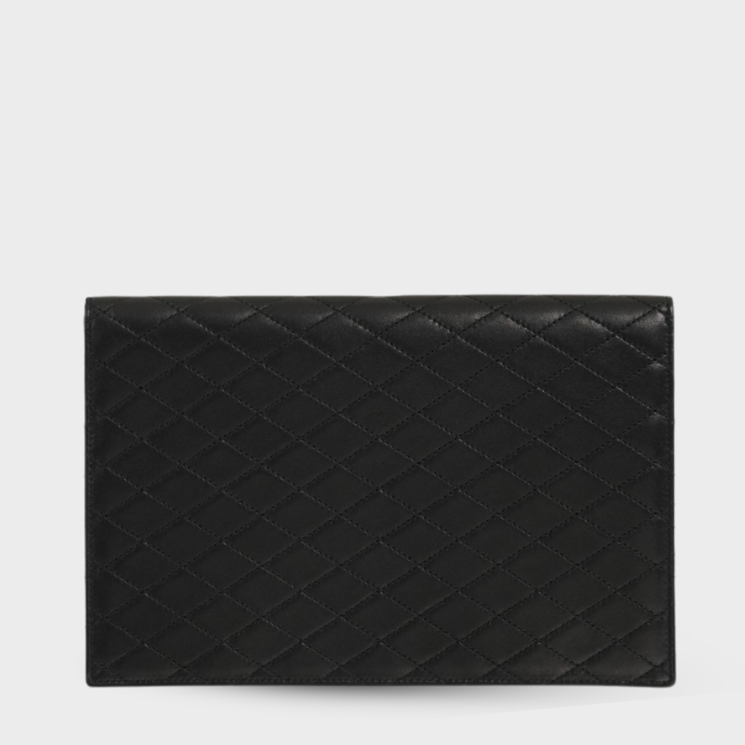 Saint Laurent Gaby Flat Clutch - Black