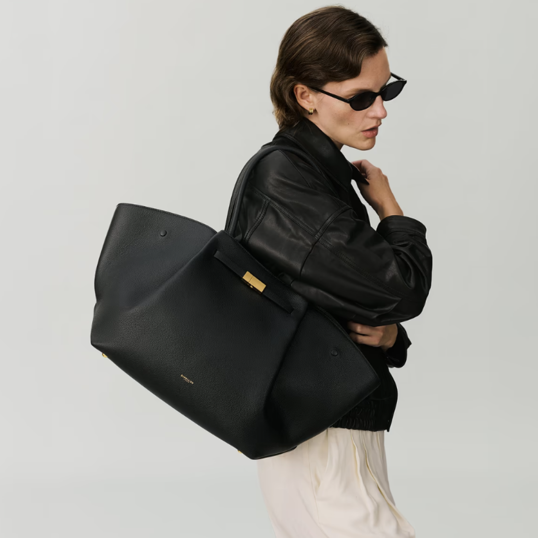 DEMELLIER The New York Large Bag - Negru