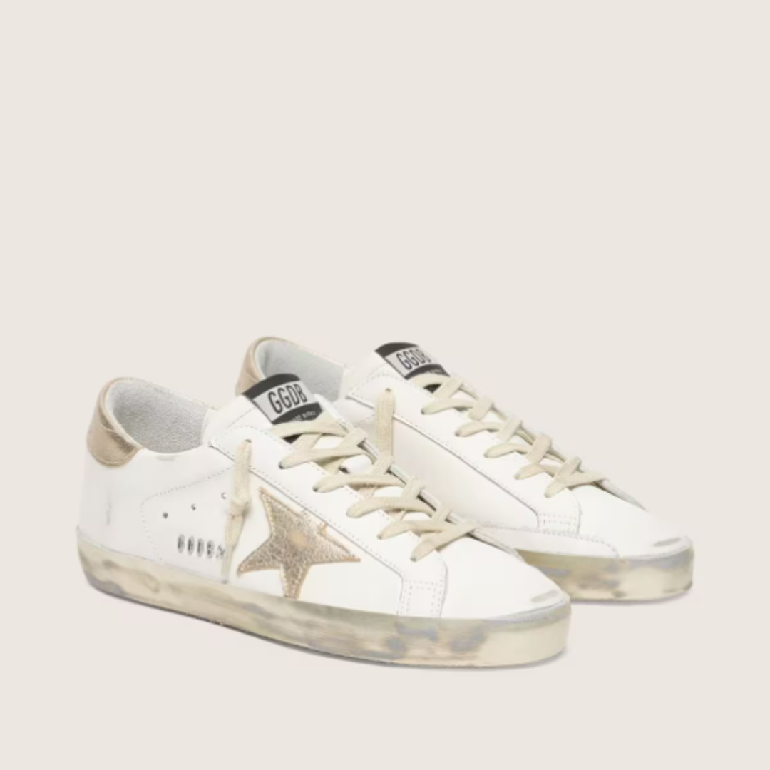 Golden Goose Super Star Sneakers - Alb&Auriu