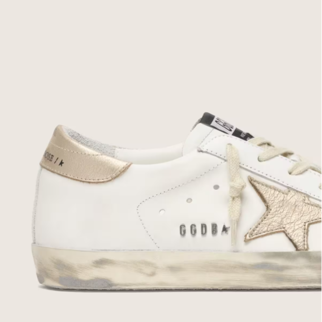 Golden Goose Super Star Sneakers - Alb&Auriu