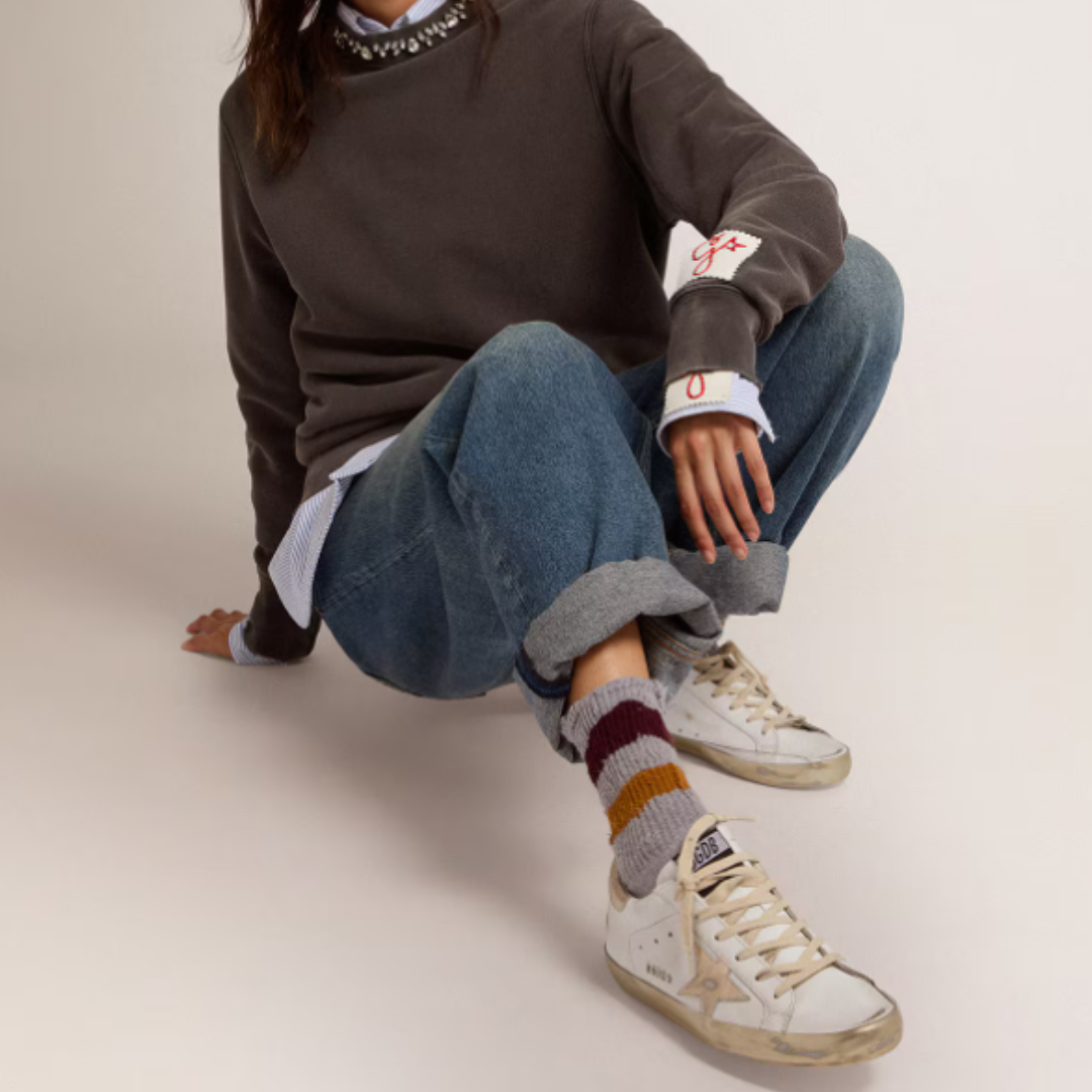 Golden Goose Super Star Sneakers - Alb&Auriu