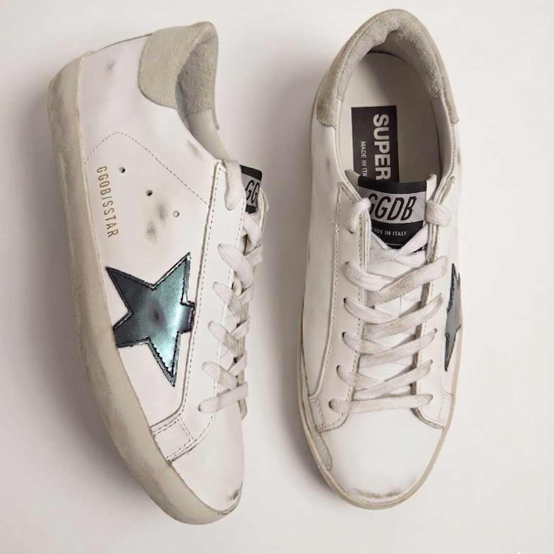 Golden Goose Super Star Sneakers - Gri Petrol