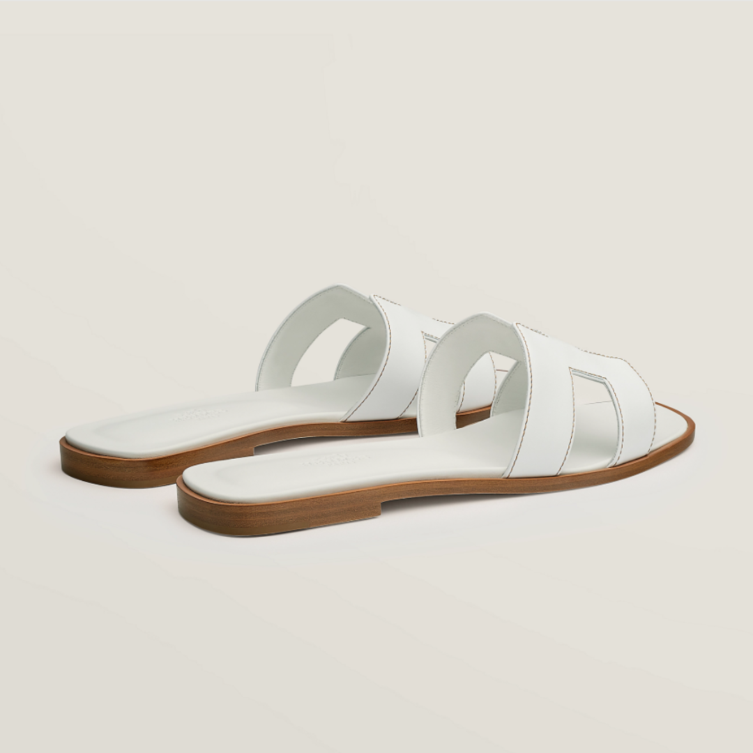 HERMES Oran Sandals - Alb