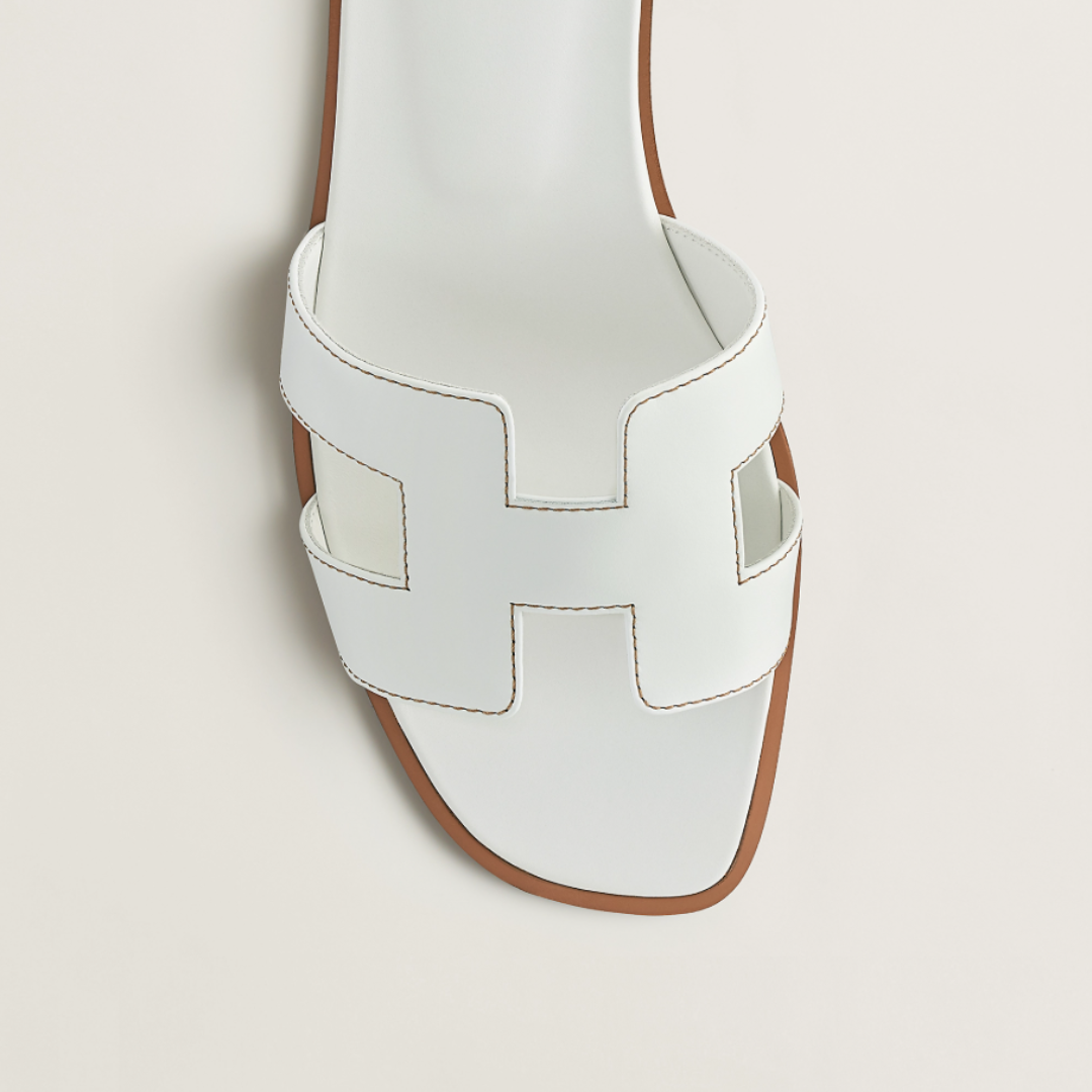 HERMES Oran Sandals - Alb