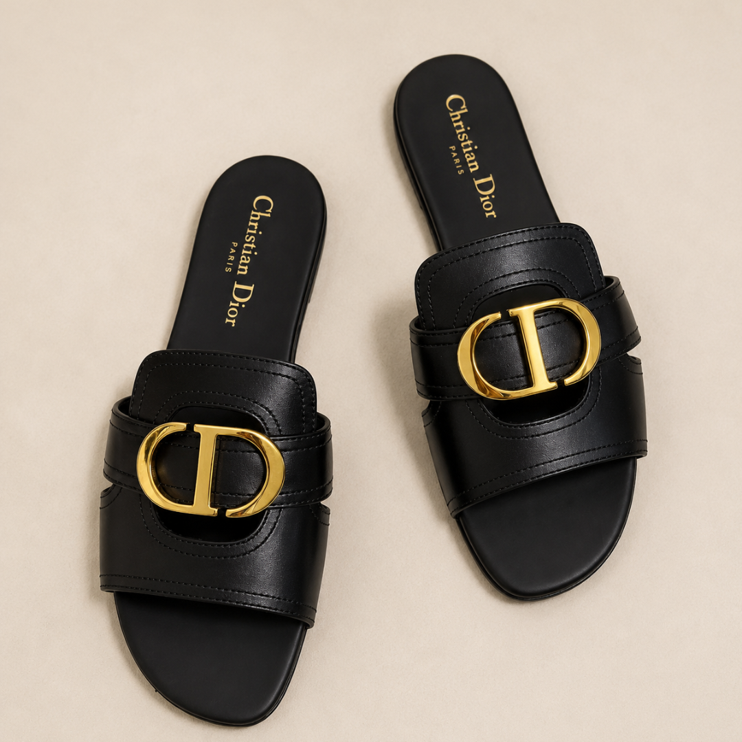 Christian Dior 30 Montaigne Slide - Black