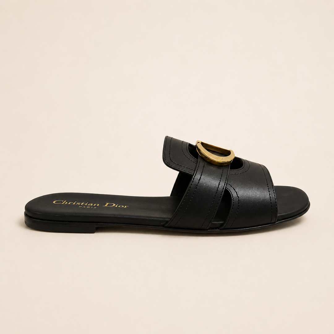 Christian Dior 30 Montaigne Slide - Black