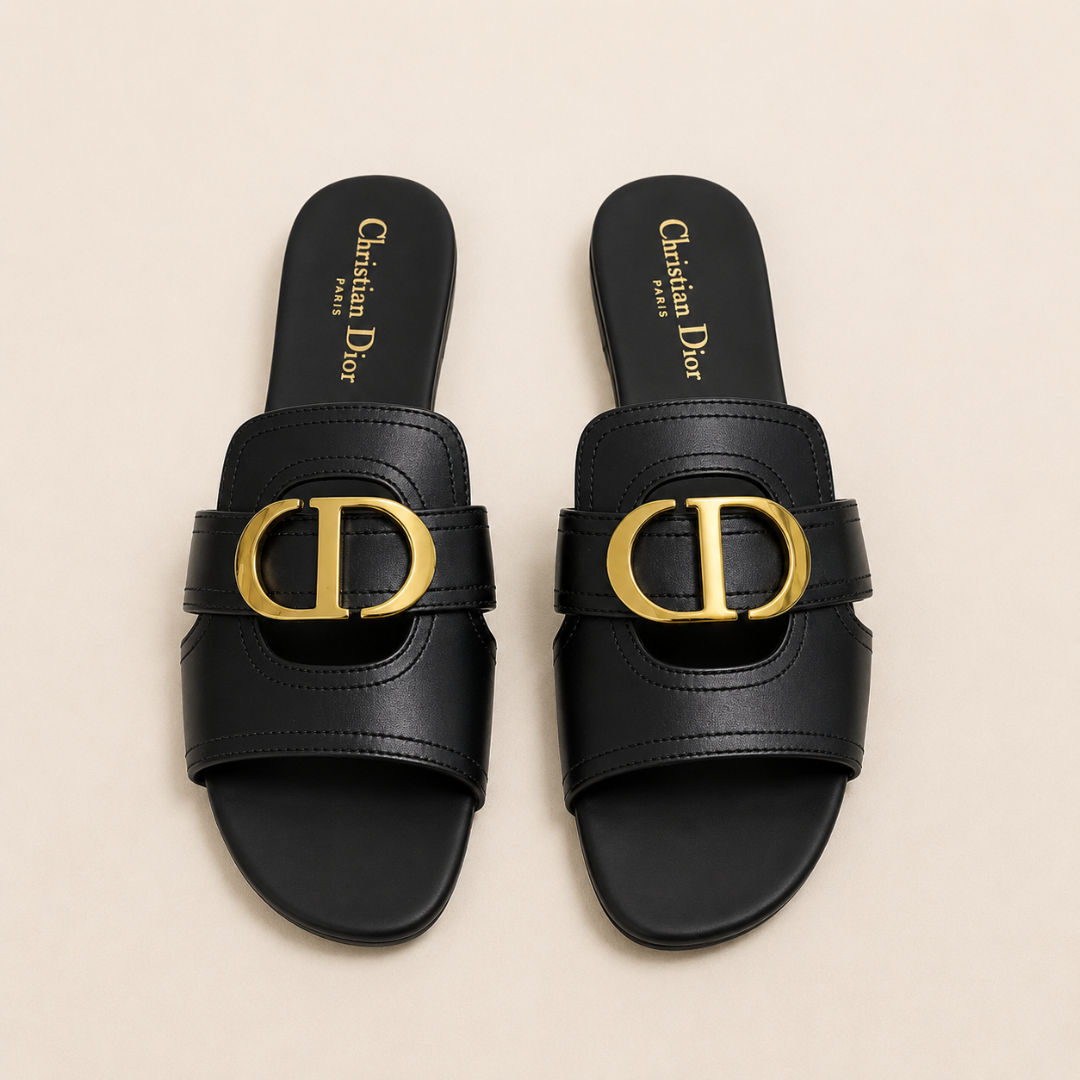 Christian Dior 30 Montaigne Slide - Black
