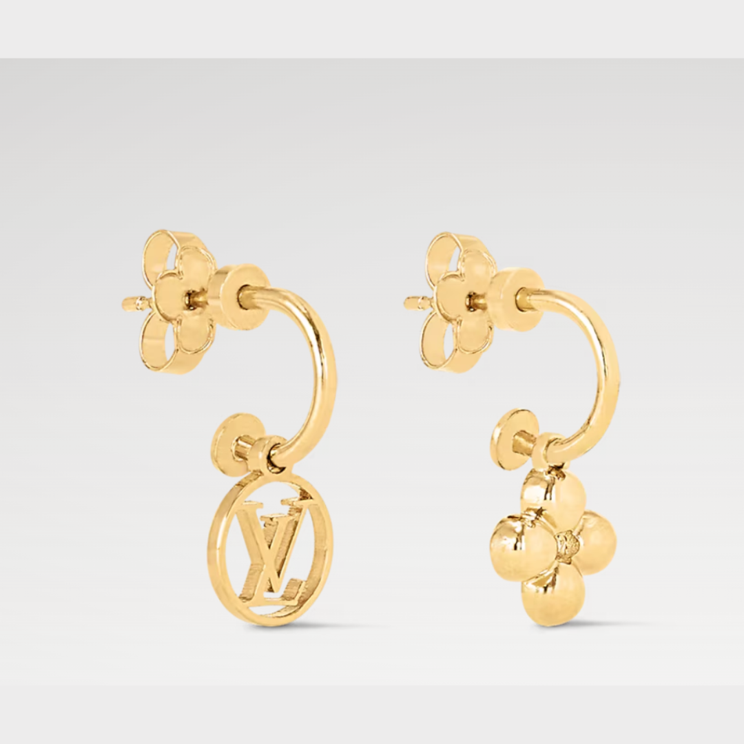 Louis Vuitton Blooming Earrings - Gold