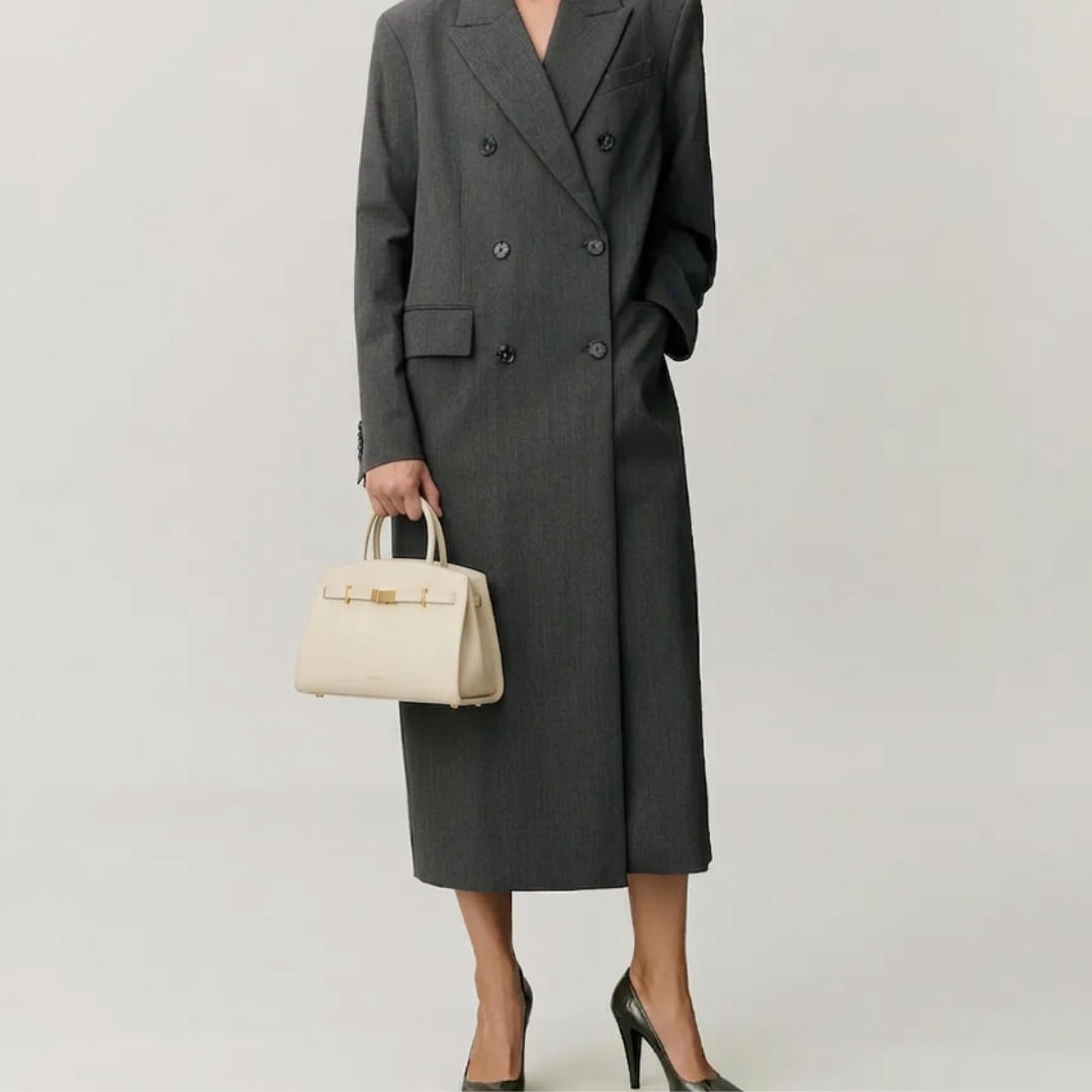 DEMELLIER Hudson Small Bag - Alb creta