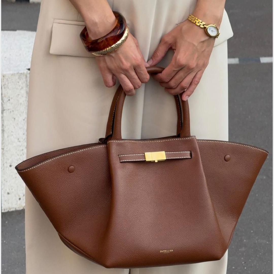 DEMELLIER New York Bag - Bej-Cognac