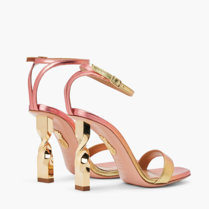 Aquazzura Firenze Twist Sandals - Sunrise